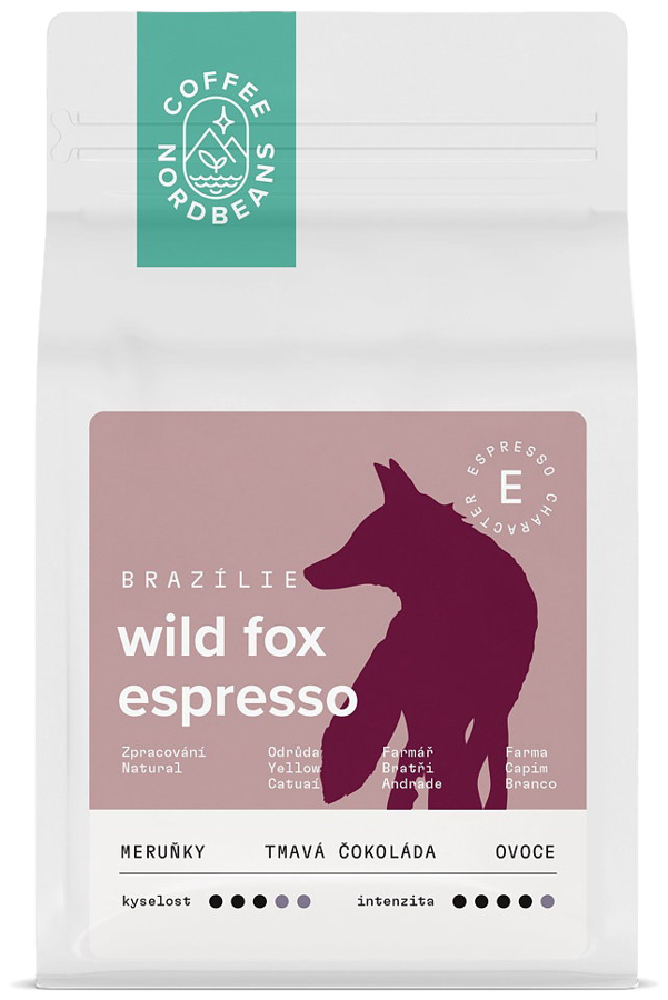 Sáček výběrové kávy Nordbeans — Wild Fox Espresso z Brazílie